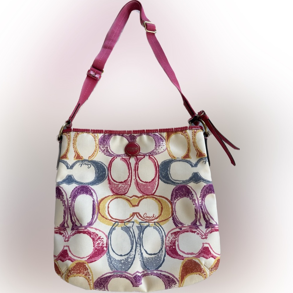 Coach Signature Pastel Crossbody Bag
